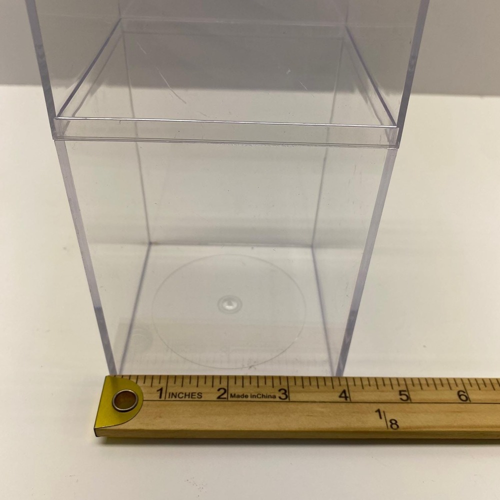 Clear Plastic Display Box Container Stackable Storage Case for Collectibles 7 in - Picture 10 of 10